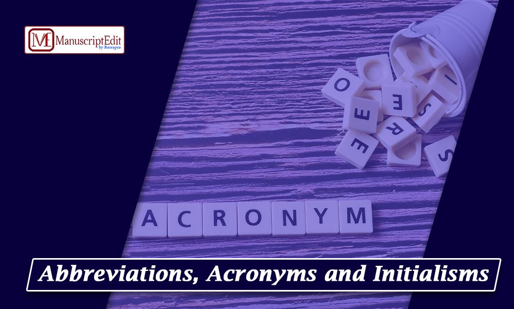 Abbreviations, Acronyms, and Initialisms