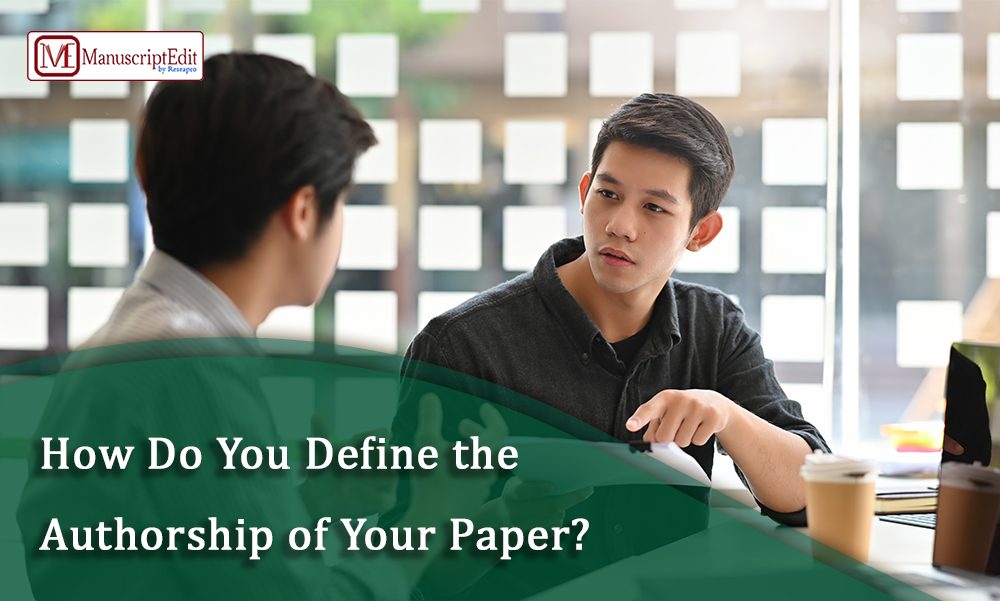 How Do You Define the Authorship of Your Paper?