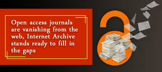 How Open access journals are vanishing from the web and Internet Archive stands ready to fill in the gaps