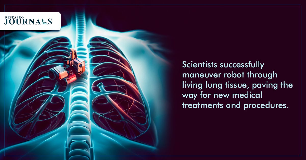 Scientists successfully maneuver robot through living lung tissue, paving the way for new medical treatments and procedures.