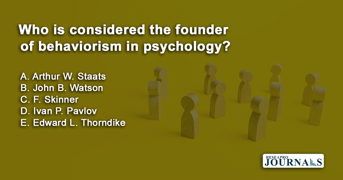 Who is considered the founder of behaviorism in psychology?