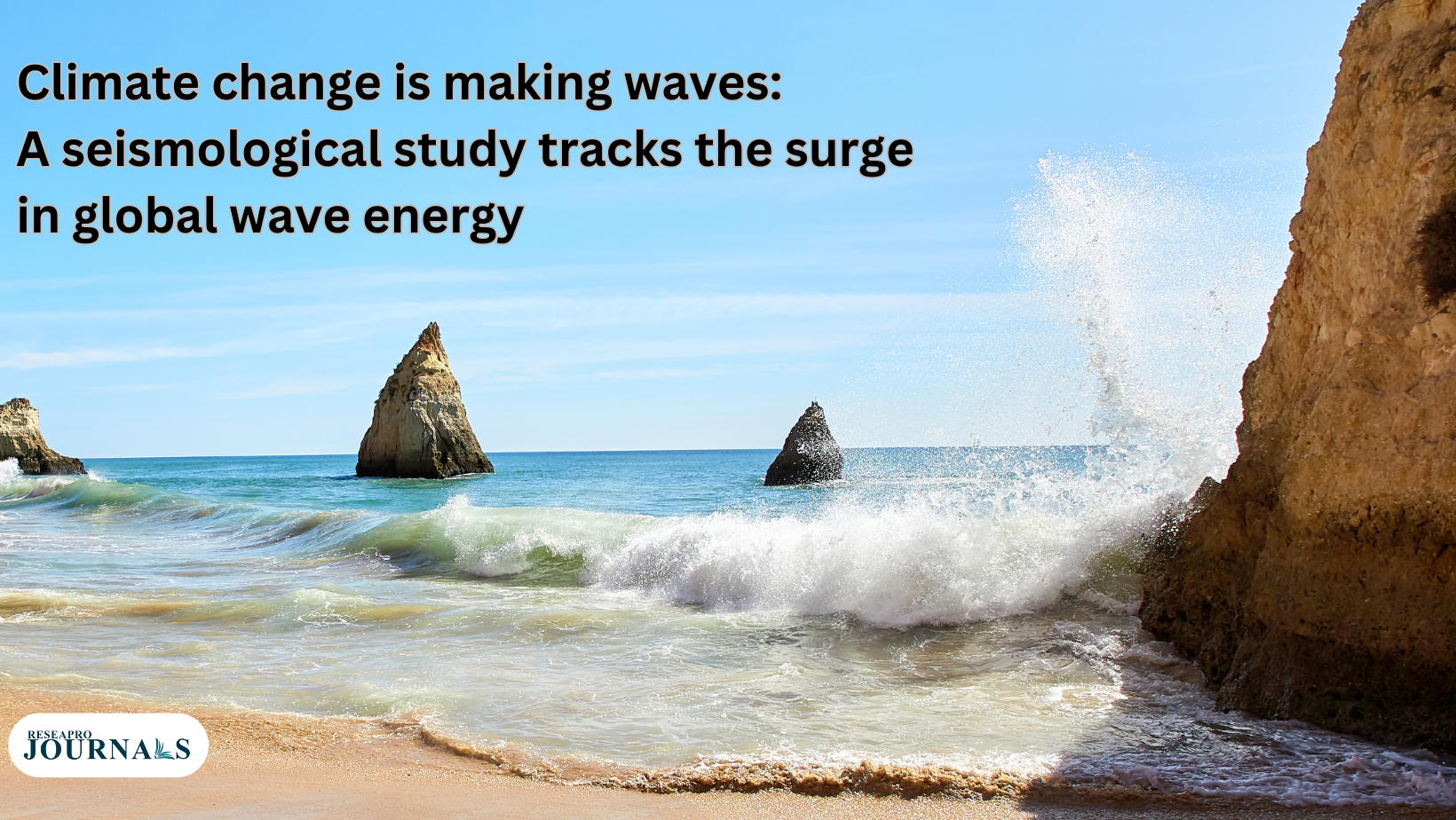 The sound of the sea: A new study measures the growing impact of climate change on wave energy