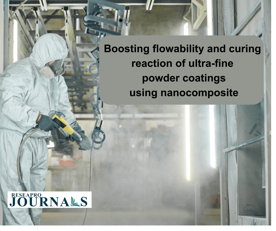 Boosting flowability and curing reaction of ultra-fine powder coatings using nanocomposite