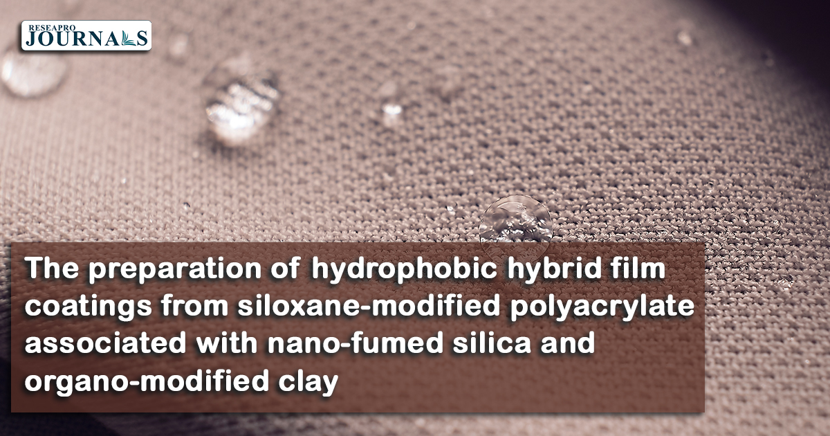 Preparation of hydrophobic hybrid film coatings from siloxane-modified polyacrylate