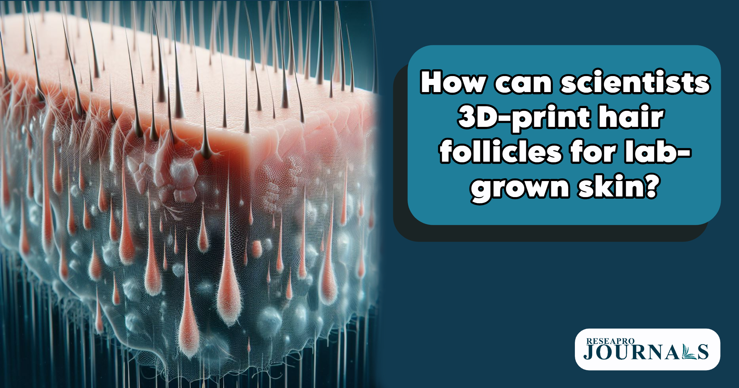Revolutionizing Dermatology: 3D-Printed Skin with Hair Follicles
