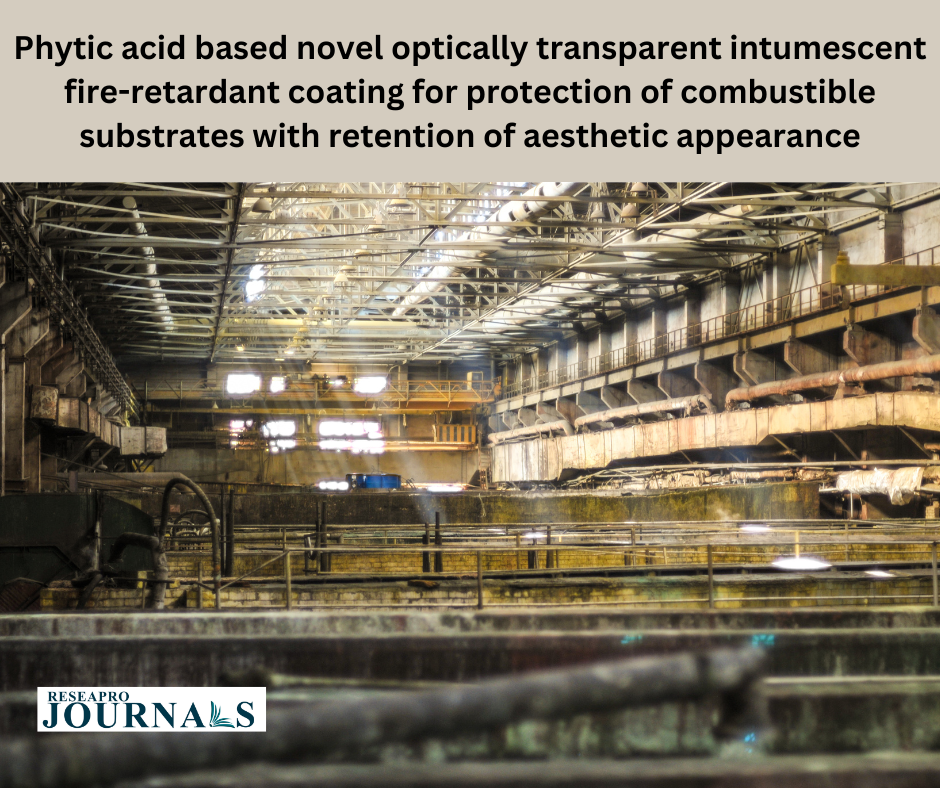 Phytic acid based novel optically transparent intumescent fire-retardant coating for protection of combustible substrates with retention of aesthetic appearance