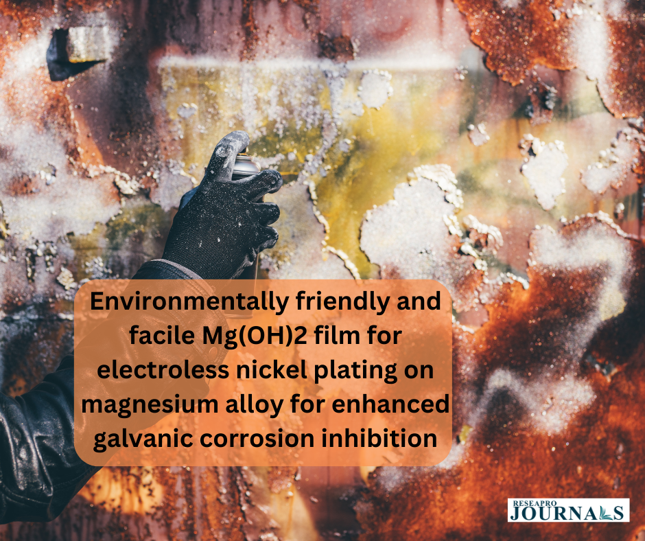 Environmentally friendly and facile Mg(OH)2 film for electroless nickel plating on magnesium alloy for enhanced galvanic corrosion inhibition